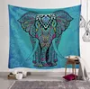 Éléphant chanceux tapisserie tenture murale multifonctionnel serviette de plage châle tapis de yoga tapis de pique-nique maison fête décoration chambre salon