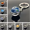 Vintage World Map Keychain Globe Earth Pendant Key Chain Americas Europe Australia Map Keychain Keyfob Christmas Charm Gifts