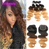 brown ombre bundles with closure