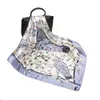 New summer satin silk scarf women's 90cm square with fashionable decorative scarves