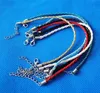 Fashion 3mm 100pc Lots Jewelry Mixed Type Alloy Antique Silver DIY Charms PU Braided Leather Bracelets