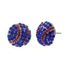 fashion sports jewelry crystalbasketball diamond stud earrings