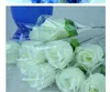 Simulering Silk Flower Single Branch Valentine's Day Promotional Present Wrapped Rose Single Branch XiaTaomei WY940296L