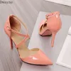 Schlichte und elegante Einzelschuhe, sexy, wild, große Größe, kleine Größe, Damenschuhe, Bankettkleid, High Heels, 31, 32, 33, 45, 46, 47