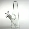 7 inch Glass Bong Bowl Downstem Adapter Hookahs Thick Pyrex 14mm Female Bongs Triangle Style Traval Water Pipes