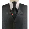 Abiti casual da uomo d'affari gilet con scollo a V design personalizzato gilet da uomo cravatta paisley hanky set da 3 pezzi gilet da sposa per sposo
