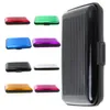 Promotion price! 400pcs lot Aluminium Credit card wallet cases, 8 Colors For Options card holder bank card case alum