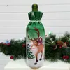Artículos de decoración navideña Juego creativo de botellas de vino tinto de Papá Noel Bolsa de regalo de vino de Navidad Fiesta de Navidad Decoración de botellas de vino DC013