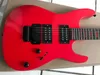 New Arrival Red DE Electric Guitar with Humbucker Pickups,Rosewood Fingerboard with Red Inlays,offering customized services