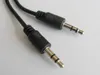 100 stks/partij Zwart Aux Kabel 50cm 70cm 100cm 3.5mm Stereo Jack Plug Male naar Male audio Kabels Voor Mobiele Telefoon MP3 Sliver Lood
