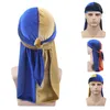 Unisex Uomo Donna Bandana traspirante Cappello in velluto Durag do doo du rag coda lunga copricapo chemio cap Tinta unita Copricapo283w