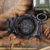 Masowe mężczyźni zegarek marka Smael Digital LED zegarek wojskowy Zegar Zegar Zegar 50m Waterproof Dive Outdoor Sport Watch WS1235258k