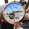 Montres pour hommes Top Luxury Swiss Brand Watch Automatic Mécanique Hand Windin Tourbillon Watch Natural Leather Watch Black9170256