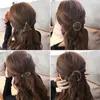 Mode metalen haar clip haaraccessoires voor vrouwen minimalistische sierlijke goud zilveren holle geometrische metalen haarspeld haar clip cirkel driehoek