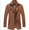 Mens Cappotto Moda Plus Size lana spessa giacca designer solido di colore Slim Outerwear