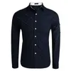 Forma-Men Shirts Luxo Vestido Suit camisas à moda Splice Algodão shirt de manga comprida Tops Homens Clothings Plus Size 1092
