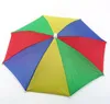 Hela huvudparaplyhattlocket huvudbonad paraply för fiske vandring strand camping cap huvud hattar utomhussport1528636