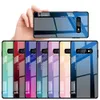 Gehärtete Glashüllen für Samsung Galaxy A70 Hülle A50 A30 A20E A20 A10 M30 M20 M10 A750 Rückseite Farbverlauf Bumper für A9Pro