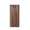 Wood Dogout Case Natural Handmade Wooden Dugout With Ceramic One Hitter Metal Cleaning Hook Tobacco Smoking Pipes Portable6308407