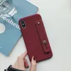 Wrist Strap Phone Cases For iPhone 13 12 11 Pro Max 8 7 6 6s Plus X XR XS Soft TPU Candy Color Cover With Wristband4480037