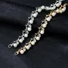 Pärlor nya brudar smycken brud tillbehör smycken örhängen halsband krona 3 stycken gratis frakt charmig för bröllop brud