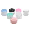 10/15/20g Vuoto di Plastica di Trucco Unghie Artistiche Perline Contenitore di Stoccaggio Portatile Crema Cosmetica Vaso Vaso di Scatola Bottiglia Rotonda F3615