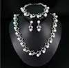 Pearls New Brides Jewelry Bridal Accessories Jewelry Earrings Necklace Crown 3 Pieces Charming For Wedding Bride6022223