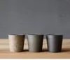 Vintage Straight Cup Drinkware Ceramic Coffee Mug grov keramik frukost Retro Simple Tea Cups Decor Crafts