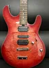 Custom Shop Steve Morse Y2D Red Quilted Maple Top Guitare électrique Micros HSH, manche en érable, matériel chromé, livraison directe