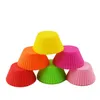 Forma Redonda Silicone Muffin Cupcake Baking Moldes Caso Cupcake Maker Mold Assadeira Cup Cake Mold Tools LX1849