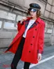 New arrival! women fashion double breasted trench coat/high quality branded design plus size loose fit trench for women size S-XXL 3 colors