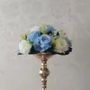 26CM Diâmetro Chumbo Flores artificiais 15 cabeças Tecido Plástico Simulação flor Estrada Para peça central do casamento Home Decor