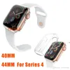 Voor Apple Watch Series 4 voor 40mm / 44mm Luxe Crystal Ultra Dunne Harde PC Plastic Transparante Clear Transparent Case Cover Bumper