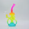 10インチRasta Recycler Bongユニークなガラスウォーターボン販売のためのヘッドガラスダブリグバンガーフロストオイルリグ