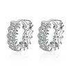 Real 925 Sterling Zilver Zirkoon Stud Oorbellen Voor Vrouwen Meisjes Kerstcadeau Brincos Aretes Silver 925 Sieraden 5y607