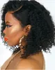 Charming Short BobWave Wigs Simulation Brazilian Human Hair short bob style Wave wigs For black women in stock