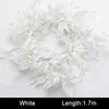 170 cm Artificial Ivy Green Willow Leaf Garland Växt Vine Fake lövblommor Heminredning Silk Flower Rattan String