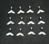 500pcs/lot Antique Silver Whale Tail Charms for Jewelry Making DIY Bracelets Pendant Beads Charm Jewelery Alloy Accessories 16mm