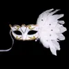 Masker Maskerade Christmas Christmas Halloween Feather Geschilderde Maskers Verjaardag Mannen en Dames Toon Party Performance Mask 9567A