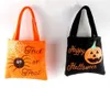 Halloween Pumpkin presente sacos de armazenamento Sack Bag Trick or Treat bonito dos miúdos Bolsa doces Bolsa Tote não tecido Bag LJJA3137