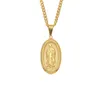 Tide marque collier unisexe Vierge Marie Pendentif bijoux Hipster personnalité Exquis En Acier Inoxydable Pendentif collier en gros340I