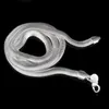 6MM 925 Sterling Silver Snake Chain Necklace for Men Women Flat Smooth Lobster Clasps Thick Chains 16-24inches Fit DIY Pendant Charm Jewelry