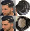 Мужская парик прямой полный шелковый базовый базовый парик Topee Chinee Remy Remy человеческие волосы система мужчин замена волос Fast Express доставку