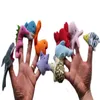 60pcs=6lot Finger Puppet Plush Toys Doll For Kid Birthday Gift Animal Cartoon Marine animals Baby Favorite Finger Dolls