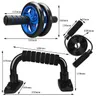 Muscle Exercise Equipment Abdominal Press Wheel Roller Home Fitness Equipment Gym Roller Trainer with Push UP Bar Jump Rope9704903