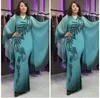 Nuovi abiti africani per le donne Dashiki Stampa Abbigliamento africano Bazin Riche Sexy Slim Ruffle Sleeve Africa Maxi Dress Woman1