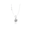 New Genuine round pendant necklace for Pandora original box set 925 sterling silver diamond fashion charm pendant ladies single product