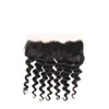 Brasilianisches menschliches Haar 3 Bündel mit 13x4 Spitze Frontal vorgezogene tiefe Welle Curly 4 Stücke/Los Jungfrau Haar 95-100G/Stück