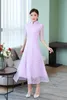 Ethnische Kleidung Chinesische Spitze Qipao Aodai Cheongsam Damenkleider1