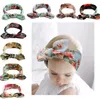 Bohemian Headband Cotton Girl Baby Bowknot Flower Turban Twist Head Wrap Twisted Knot Soft Hårband Kids Florals Headbands Bandanas 14506